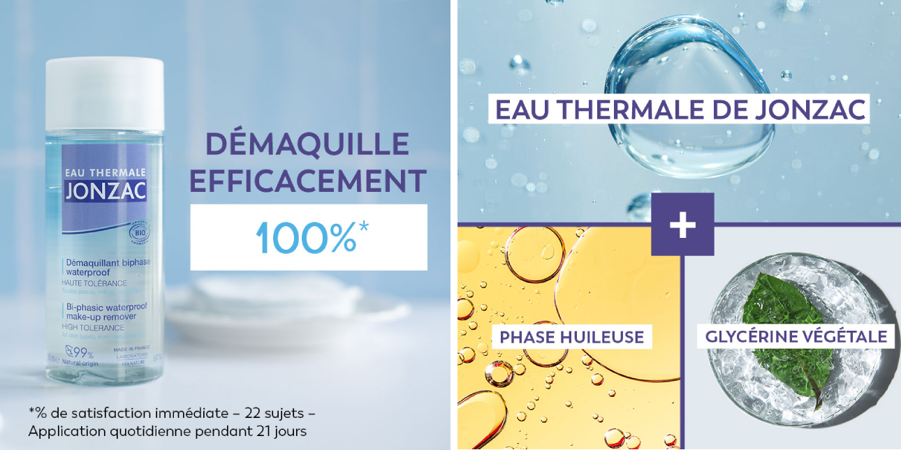 Démaquillant Bi-phasé Waterproof - Eau Thermale Jonzac