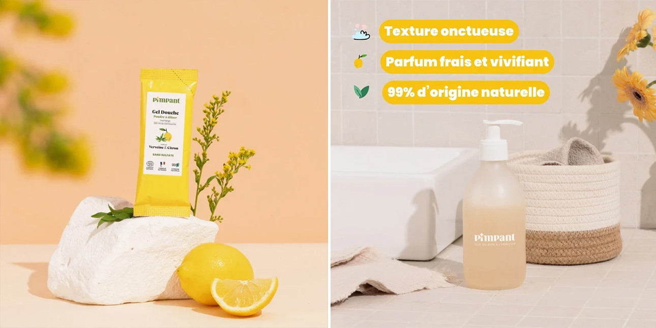 Gel Douche Poudre à Diluer - Verveine Citron - Pimpant