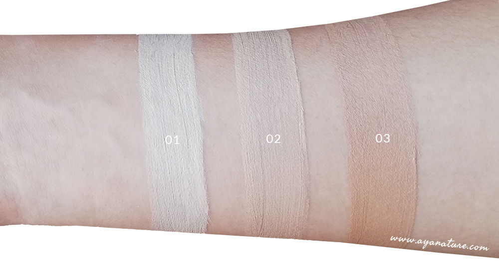 Swatches BB Crem Bio Purobio